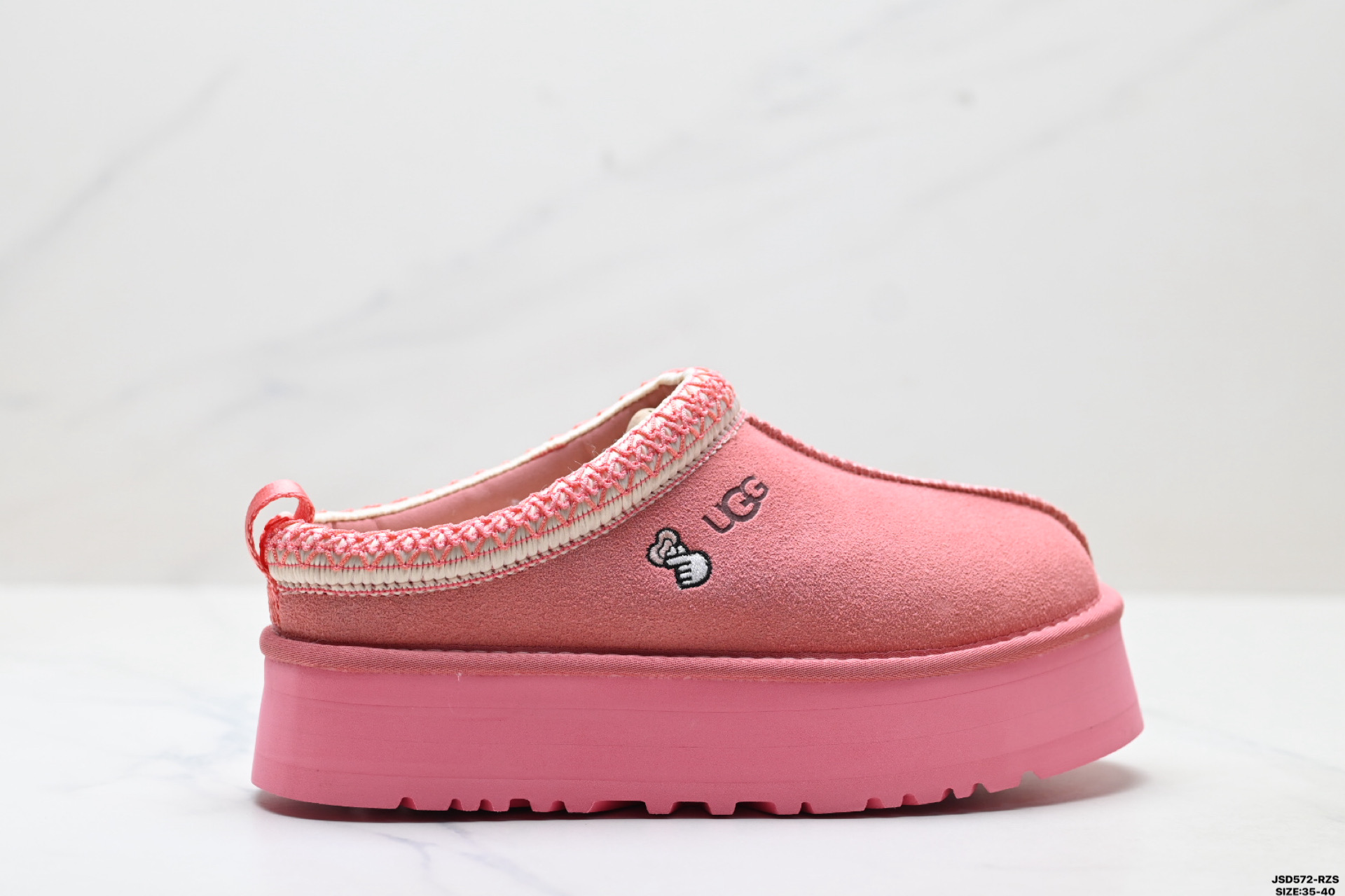 220 UGG TAZZ 舒适柔软时尚 耐磨增高保暖 民族风一脚蹬保暖雪地靴 1172130