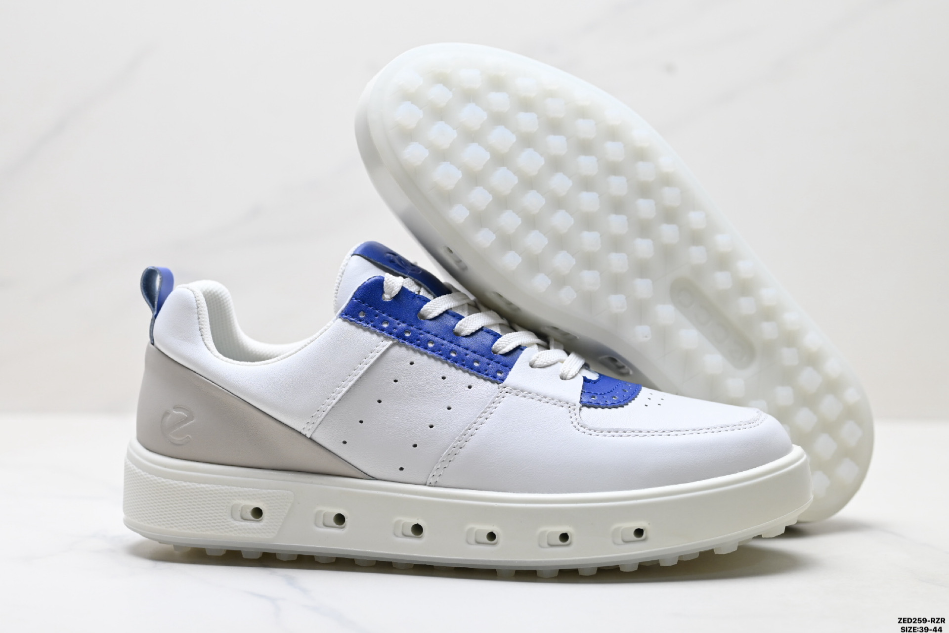 270 Ecco爱步 街头720系列 牛皮 运动潮流 减震耐磨 低帮高尔夫球鞋 1117346