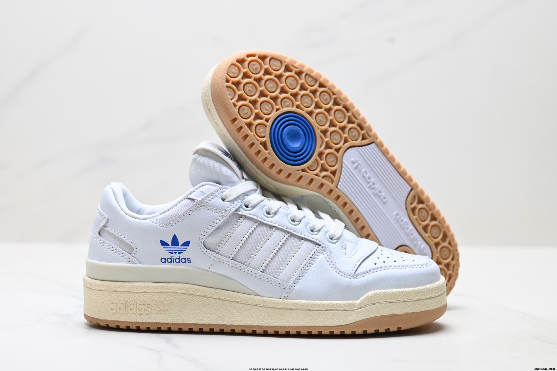 190 Adidas Forum LOW CL三叶草低邦 经典魔术贴复古板鞋 男女潮流头层皮休闲鞋 IG3973