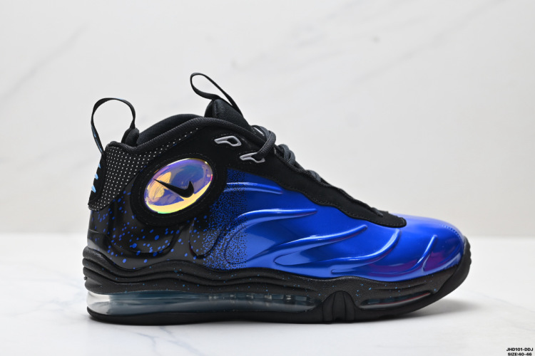 Nike Air Foamposite One Basketball Shoes Mid-Top Sneaker - Blue/Black 1 Nike Air Foamposite One Basketball Shoes Mid-Top Sneaker – Blue/Black