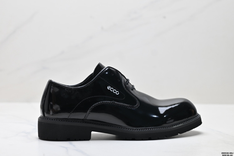 Ecco Soft 5 Lace Leather Dress Shoes - Black, Business Casual, Size 39-44 1 Ecco Soft 5 Lace Leather Dress Shoes – Black, Business Casual, Size 39-44