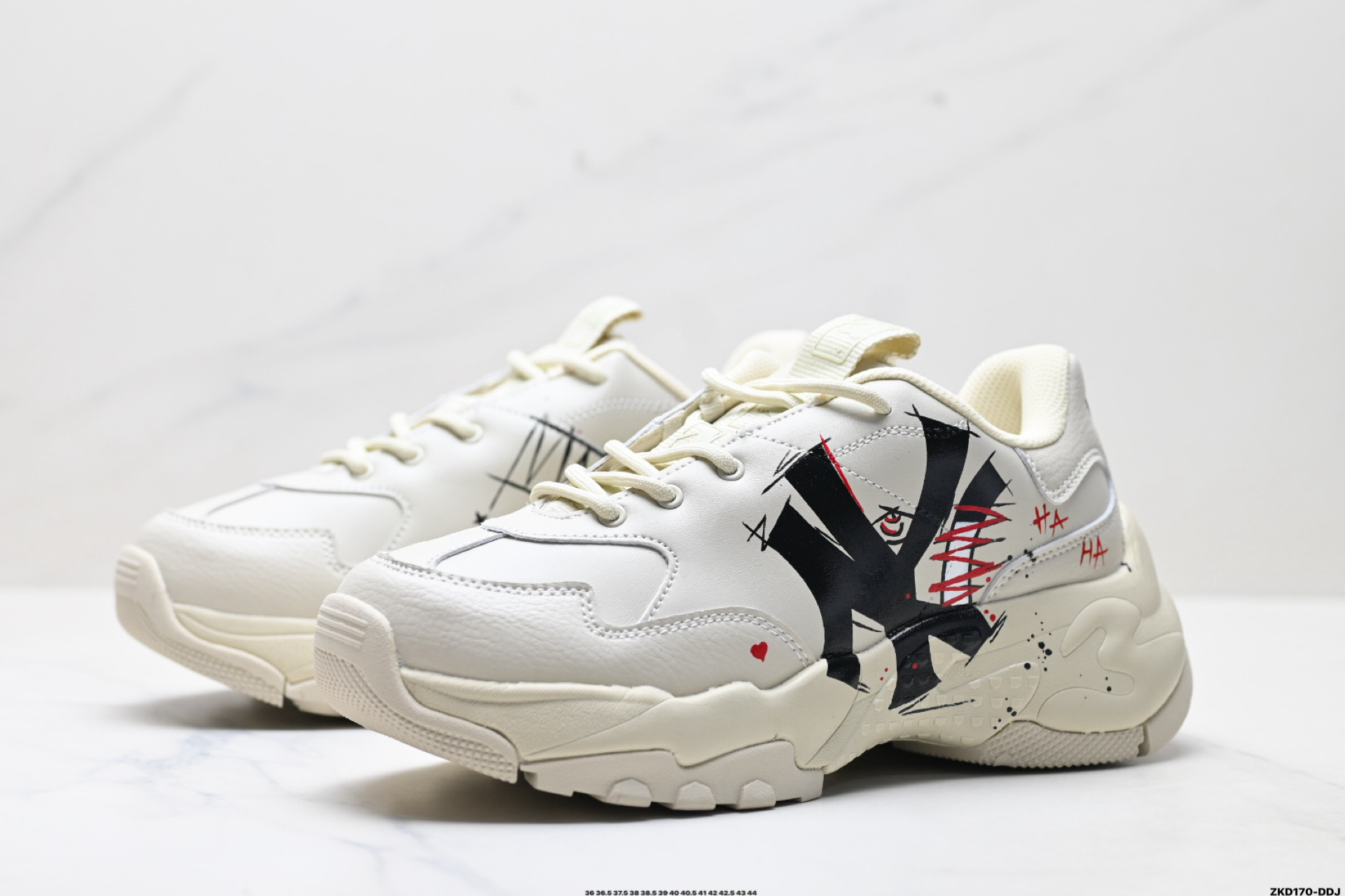 280 MLB BIGBALL CHUNKY PIXEL ‘DIY定制’ 简约时尚 百搭 包裹性保暖防滑防水减震 低帮 板鞋 32SHC101N