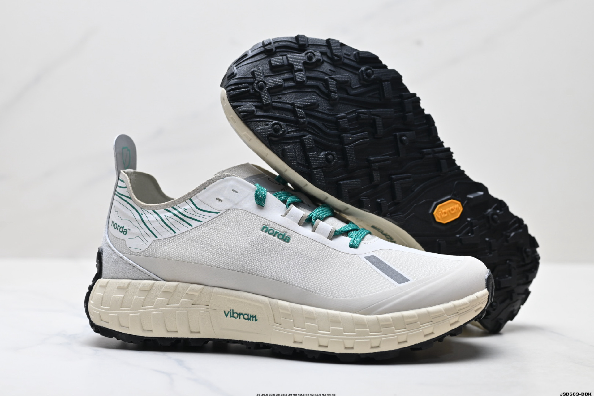 NORDA 001 厚底系带耐磨 低帮 户外 越野登山功能鞋 NORDA001-M-STLTHBLK-8