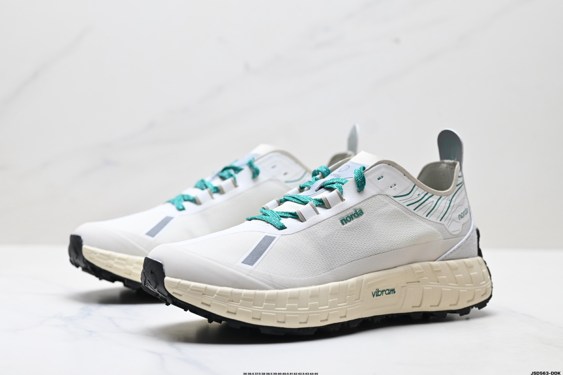 NORDA 001 厚底系带耐磨 低帮 户外 越野登山功能鞋 NORDA001-M-STLTHBLK-8