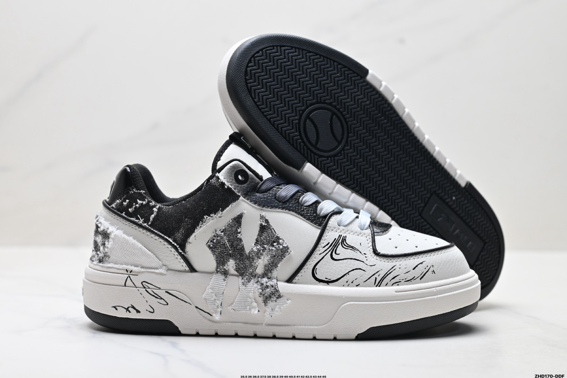 310 MLB Chunky Liner PU ‘DIY定制’ 简约时尚 百搭 包裹性保暖防滑防水减震 低帮 板鞋 3ASXCA12N