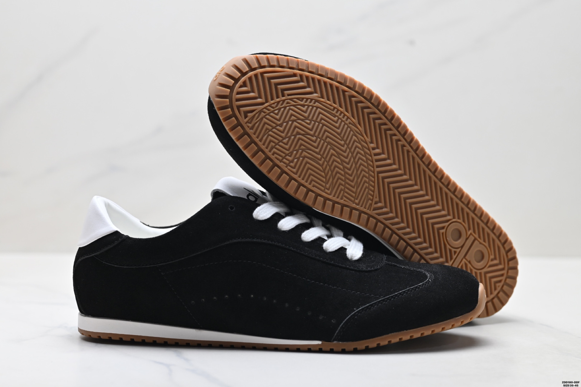 LO YOGAALOSunset新款运动鞋绒面革低帮薄底休闲鞋简约风