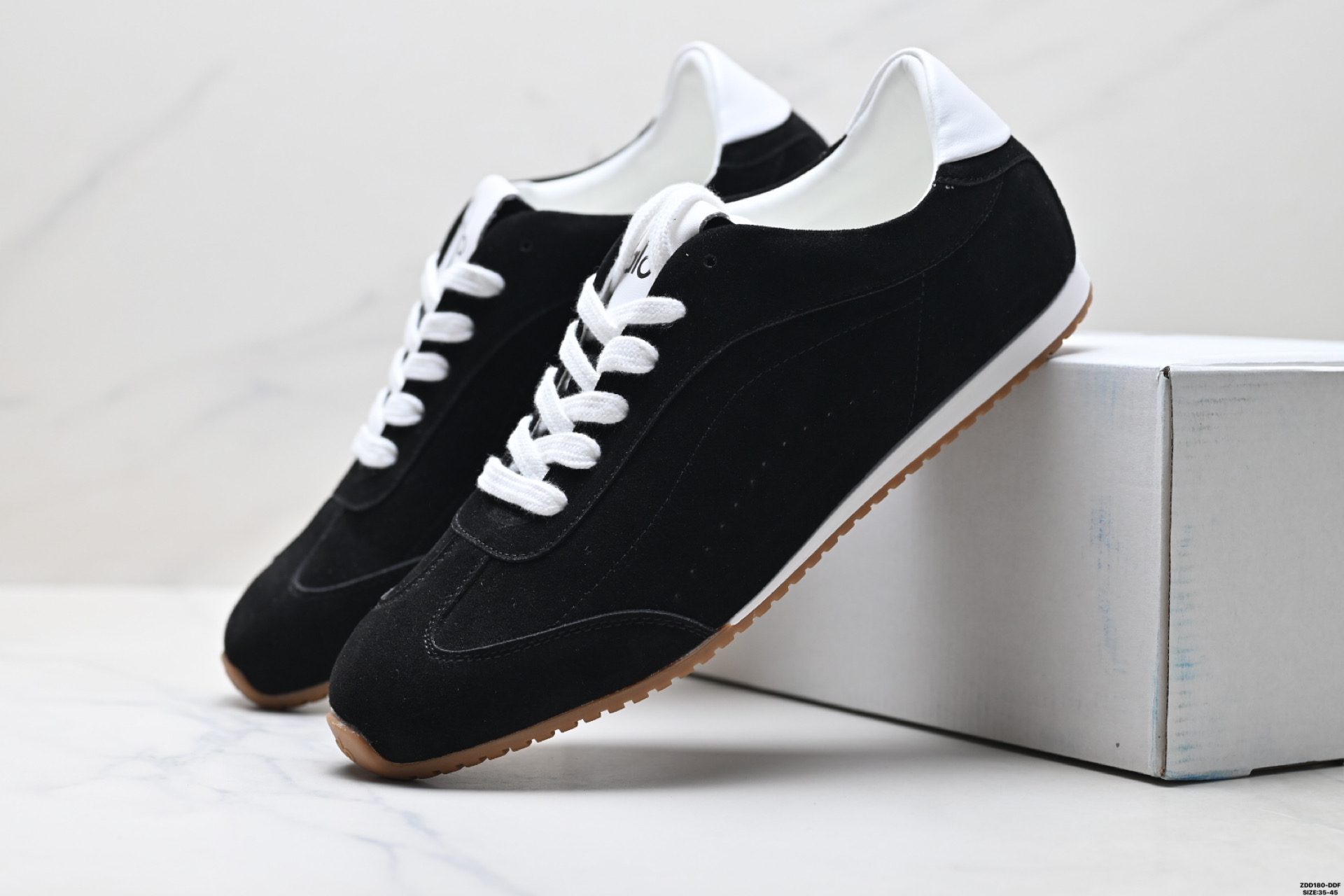 LO YOGAALOSunset新款运动鞋绒面革低帮薄底休闲鞋简约风