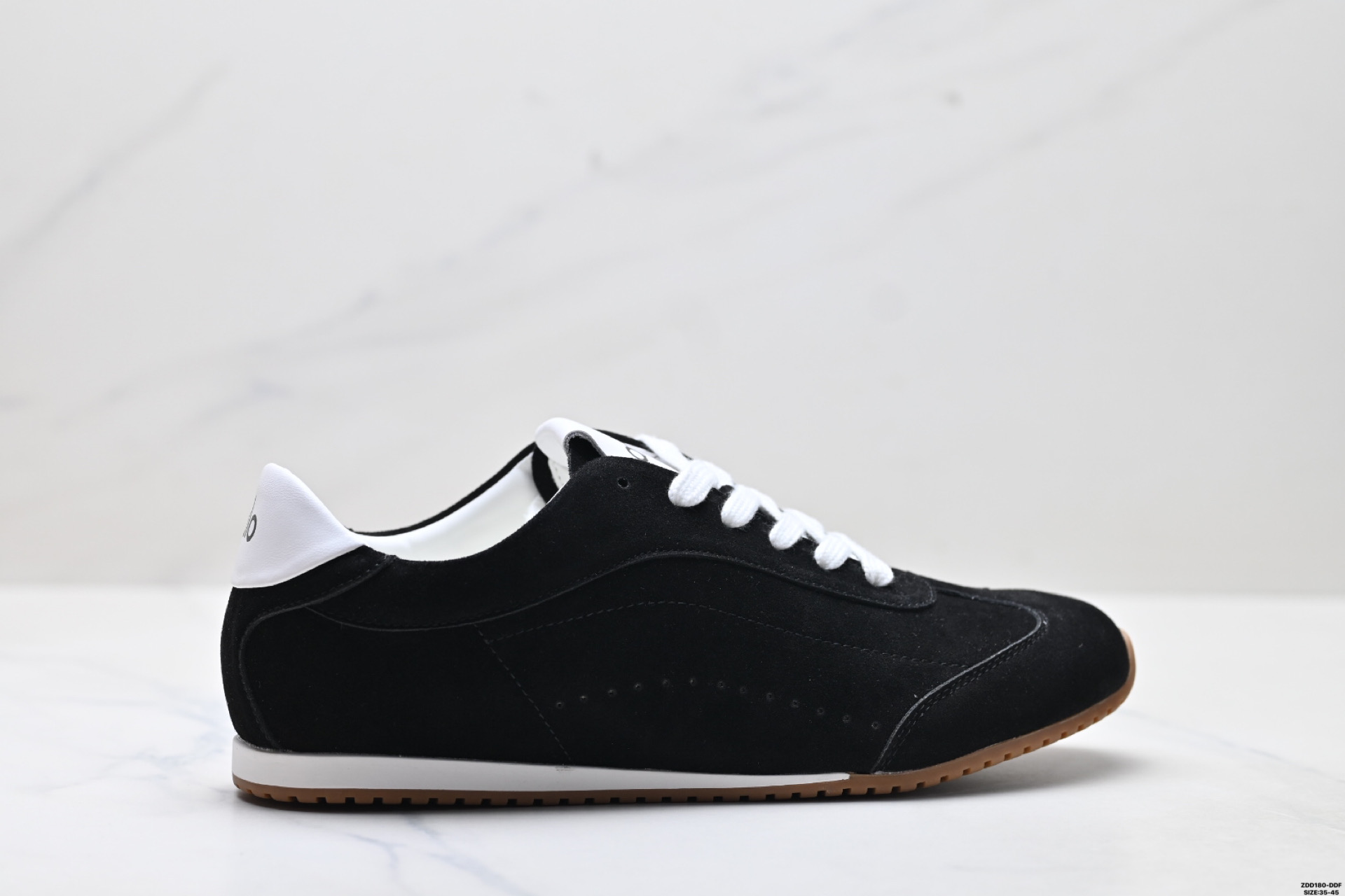 LO YOGAALOSunset新款运动鞋绒面革低帮薄底休闲鞋简约风