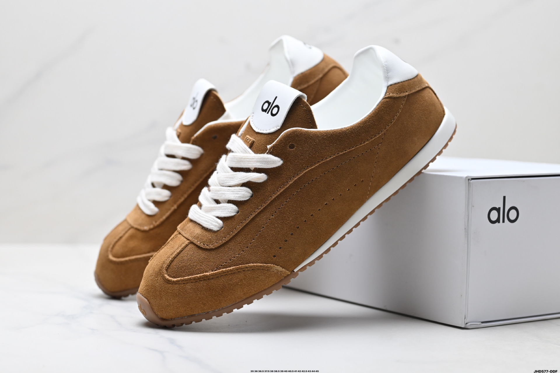 200 LO YOGAALOSunset新款运动鞋绒面革低帮薄底休闲鞋简约风