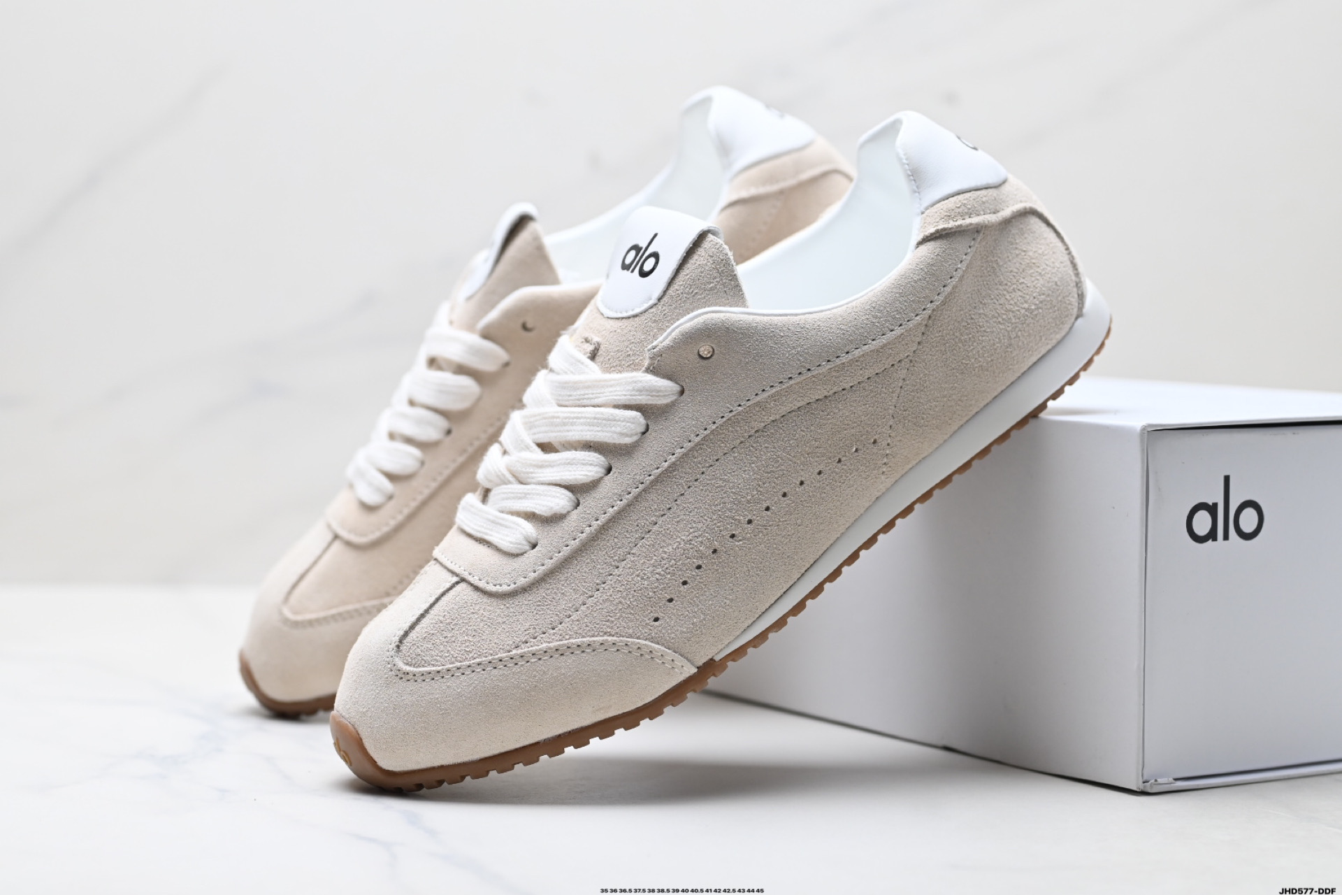 200 LO YOGAALOSunset新款运动鞋绒面革低帮薄底休闲鞋简约风