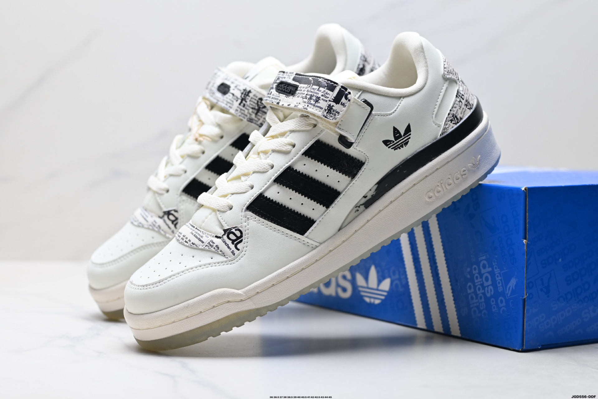 190 Adidas Forum LOW CL三叶草低邦 经典魔术贴复古板鞋 男女潮流头层皮休闲鞋 IG2998