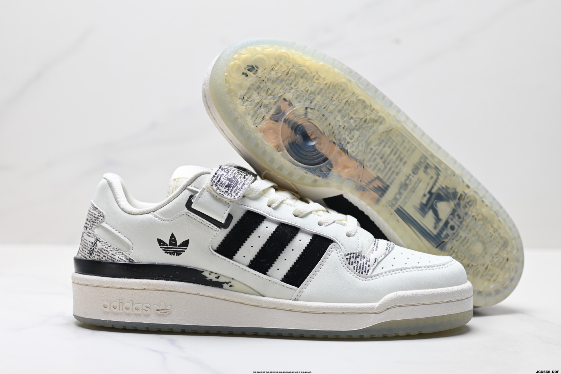 190 Adidas Forum LOW CL三叶草低邦 经典魔术贴复古板鞋 男女潮流头层皮休闲鞋 IG2998