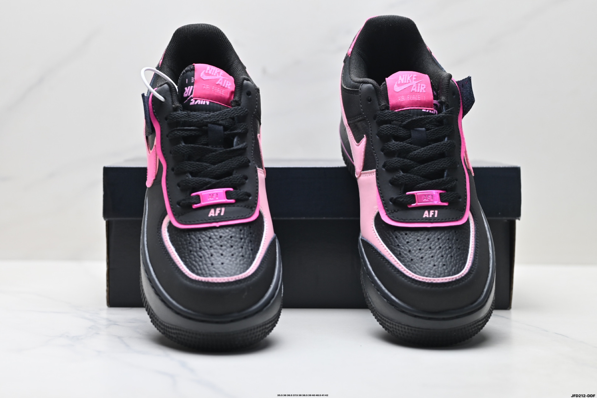 耐克NIKE WMNS Air Force 1 Shadow全新少女系解构主义设计 马卡龙空军一号轻量增高低帮百搭板鞋 CI0919-006