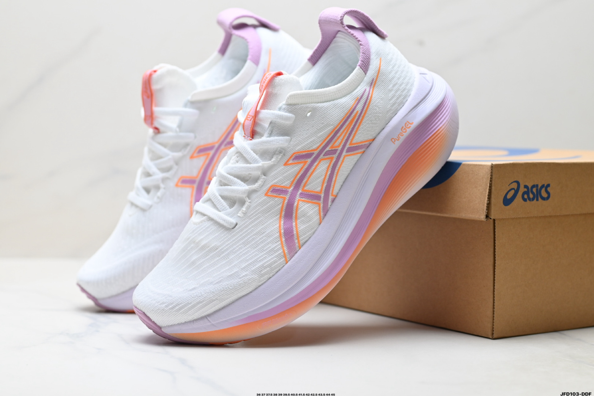 180 Asics Gel-Nimbus 27 舒适防滑耐磨低帮休闲跑步鞋 1012B753-101