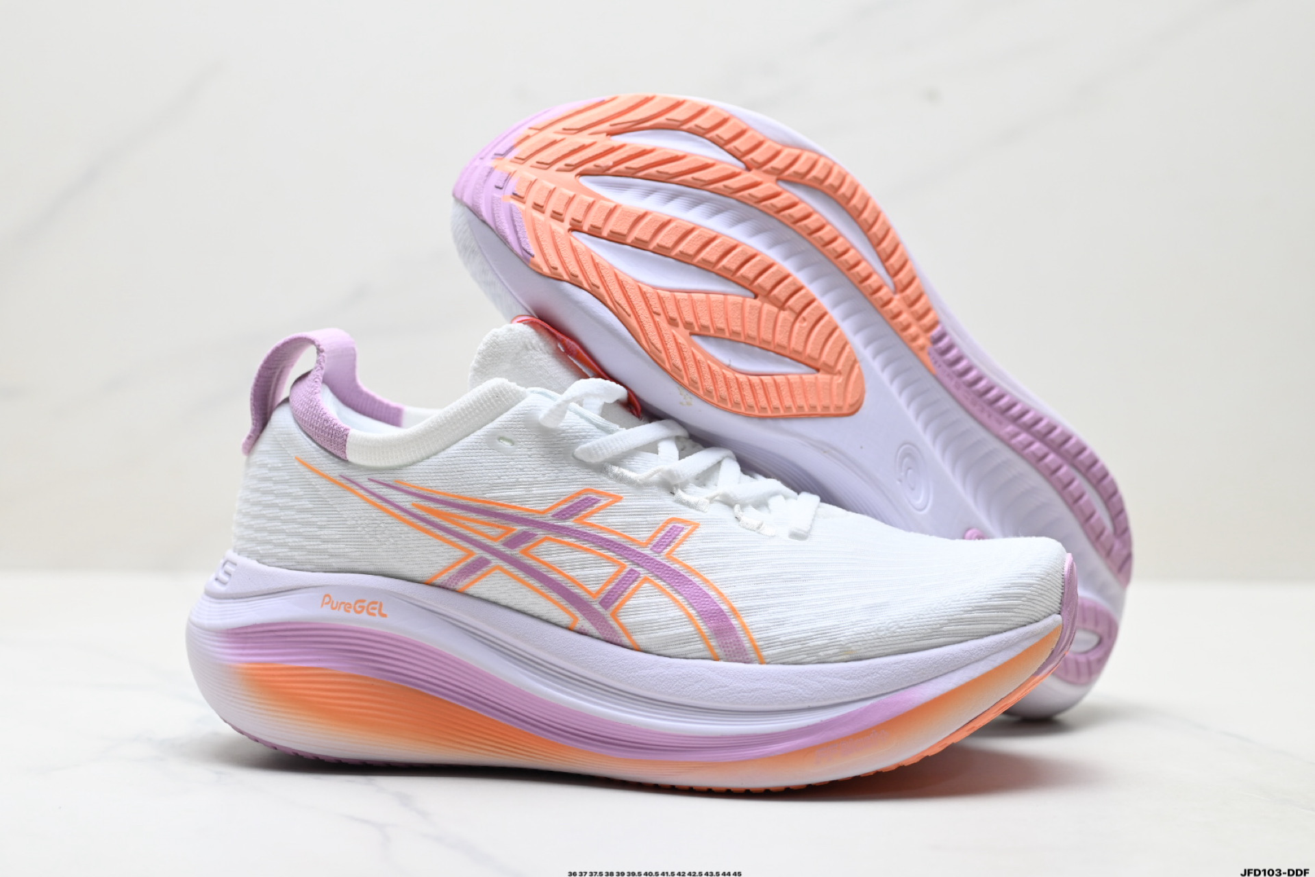 180 Asics Gel-Nimbus 27 舒适防滑耐磨低帮休闲跑步鞋 1012B753-101