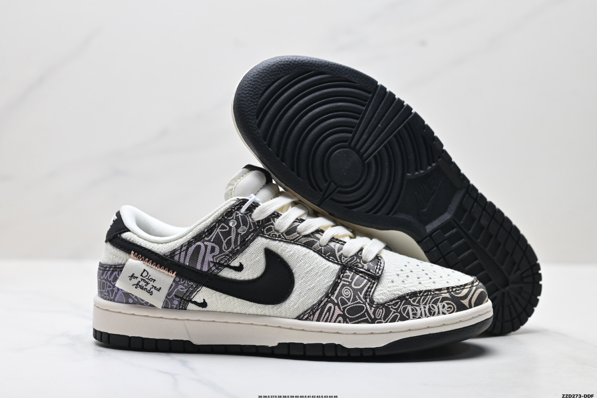 260 Nike Dunk Low Retro ‘DIY高端定制’耐克 低帮休闲运动板鞋 XD1588-228