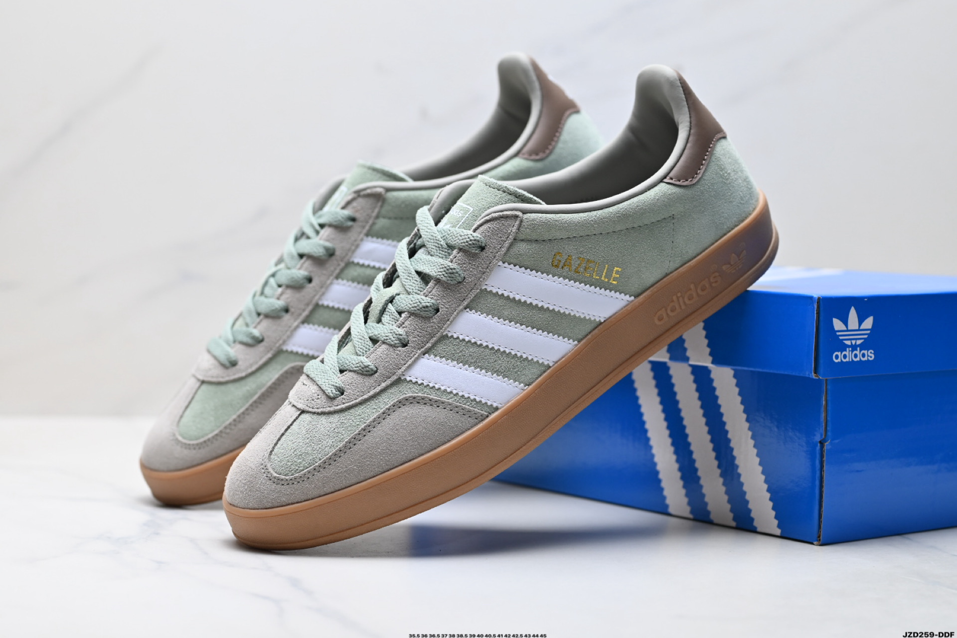 150 Adidas Originals Gazelle INdoor 三叶草休闲防滑耐磨低帮板鞋 JI2711