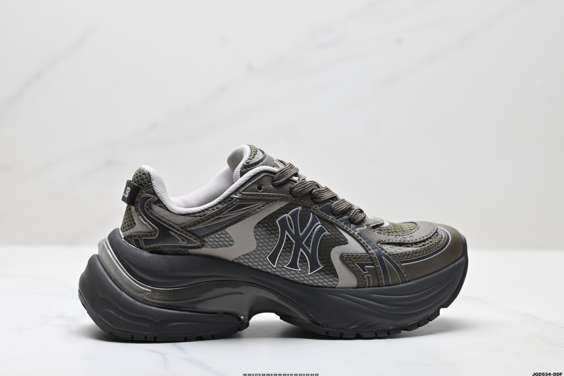 190 MLB CURVE RUNNER SPEED 百搭舒适休闲潮流厚底增高防滑耐磨 低帮 老爹鞋 3ARNC045N