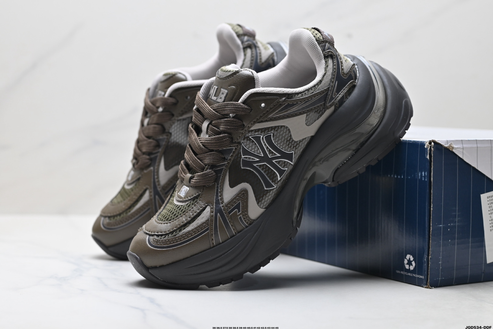 190 MLB CURVE RUNNER SPEED 百搭舒适休闲潮流厚底增高防滑耐磨 低帮 老爹鞋 3ARNC045N