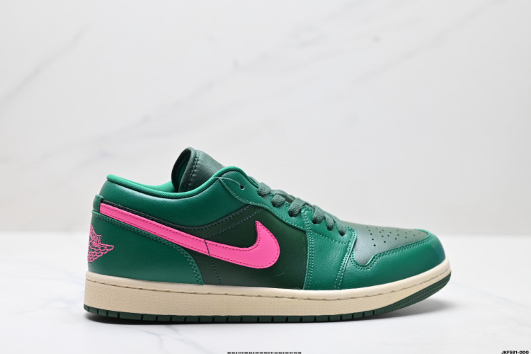 Nike Air Jordan 1 Low OG - ירוק ורוד - נעלי סניקרס לגברים ולנשים 1 Nike Air Jordan 1 Low OG – ירוק ורוד – נעלי סניקרס לגברים ולנשים