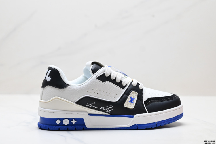 Louis Vuitton Trainer Sneaker Low White/Black, Designer Casual Shoes 1 Louis Vuitton Trainer Sneaker Low White/Black, Designer Casual Shoes