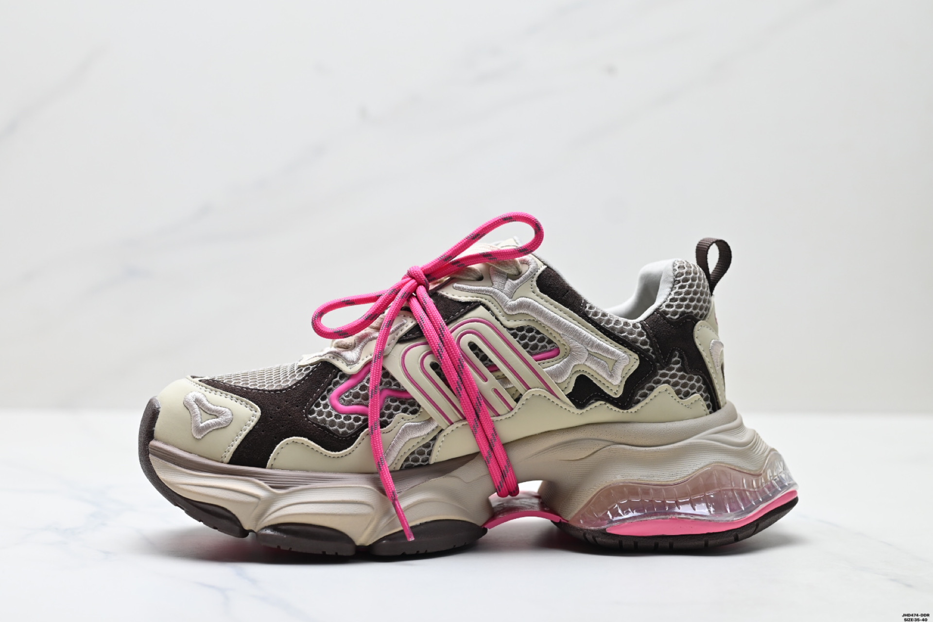 张艺凡同款GGCC反叛星球2025秋季新款做旧老爹鞋女厚底休闲鞋 GX25X