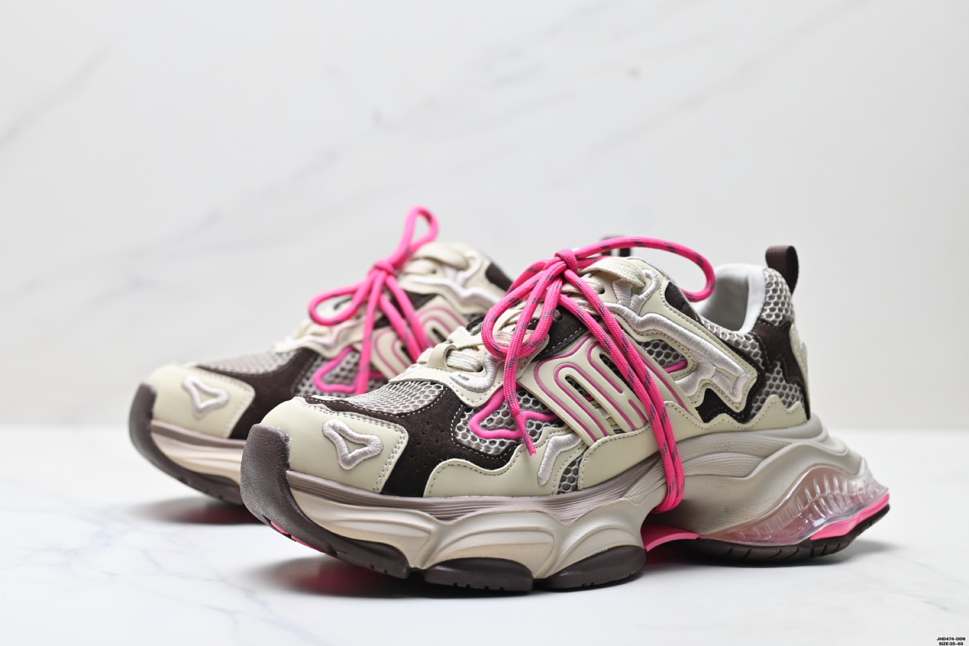 张艺凡同款GGCC反叛星球2025秋季新款做旧老爹鞋女厚底休闲鞋 GX25X