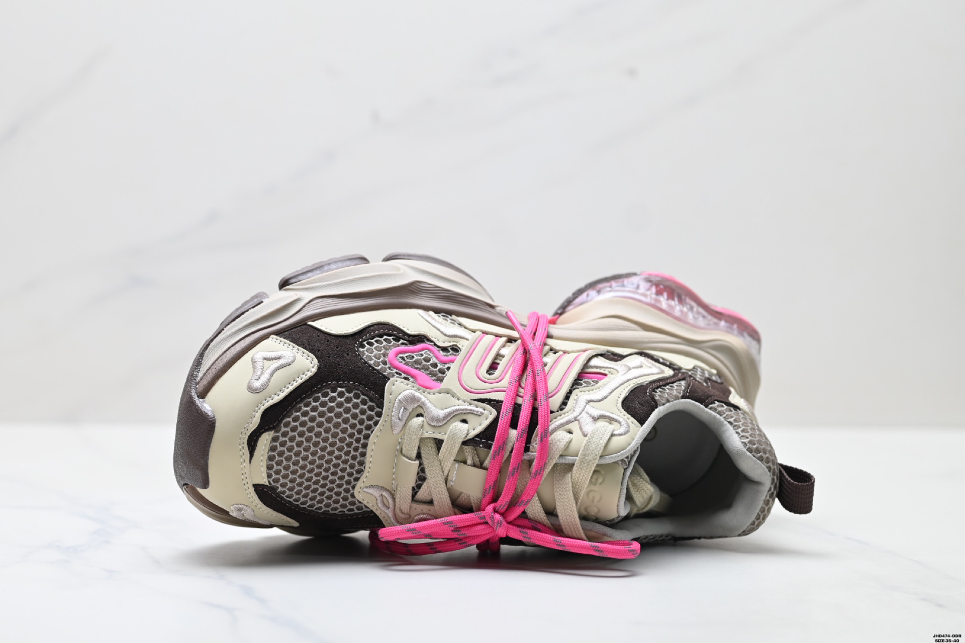 张艺凡同款GGCC反叛星球2025秋季新款做旧老爹鞋女厚底休闲鞋 GX25X