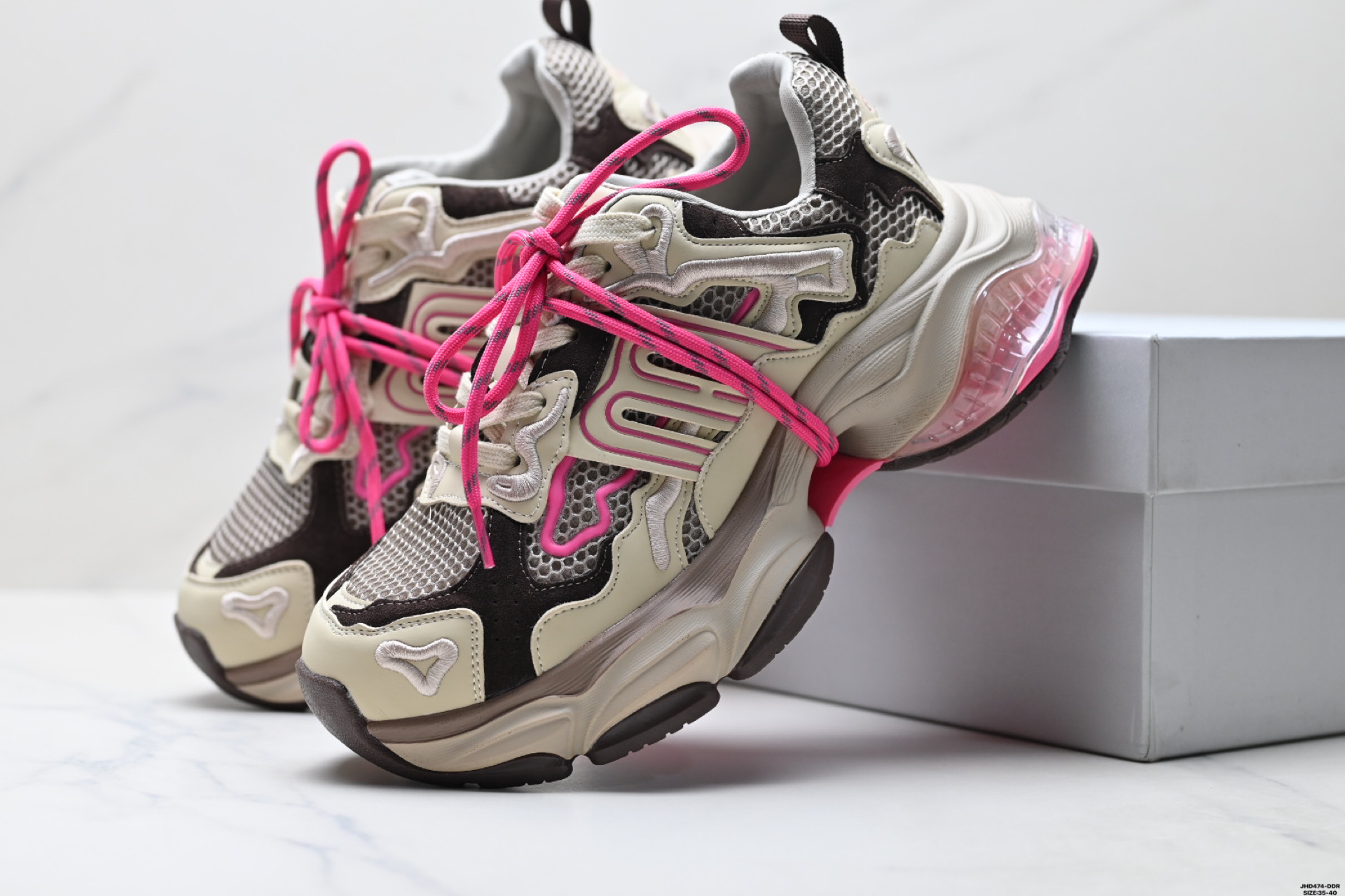 张艺凡同款GGCC反叛星球2025秋季新款做旧老爹鞋女厚底休闲鞋 GX25X