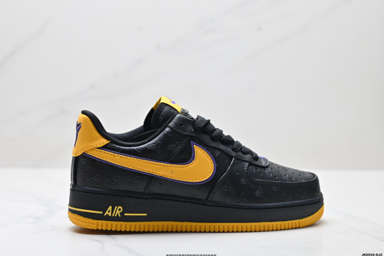 Nike Air Force 1 '07 Low Black Lakers Edition Sneakers HV5122-001 1 Nike Air Force 1 ’07 Low Black Lakers Edition Sneakers HV5122-001