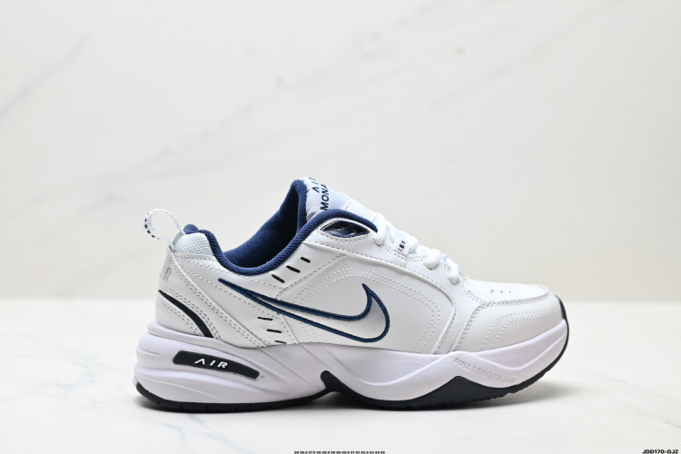 Nike Air Monarch IV: נעלי עור יומיומיות, נוחות, בולמות זעזועים ומונעות החלקה 1 Nike Air Monarch IV: נעלי עור יומיומיות, נוחות, בולמות זעזועים ומונעות החלקה