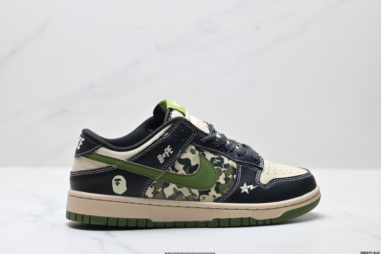 Nike Dunk Low Retro Bape Camo Sneakers, Low-Top Casual Shoes 1 Nike Dunk Low Retro Bape Camo Sneakers, Low-Top Casual Shoes