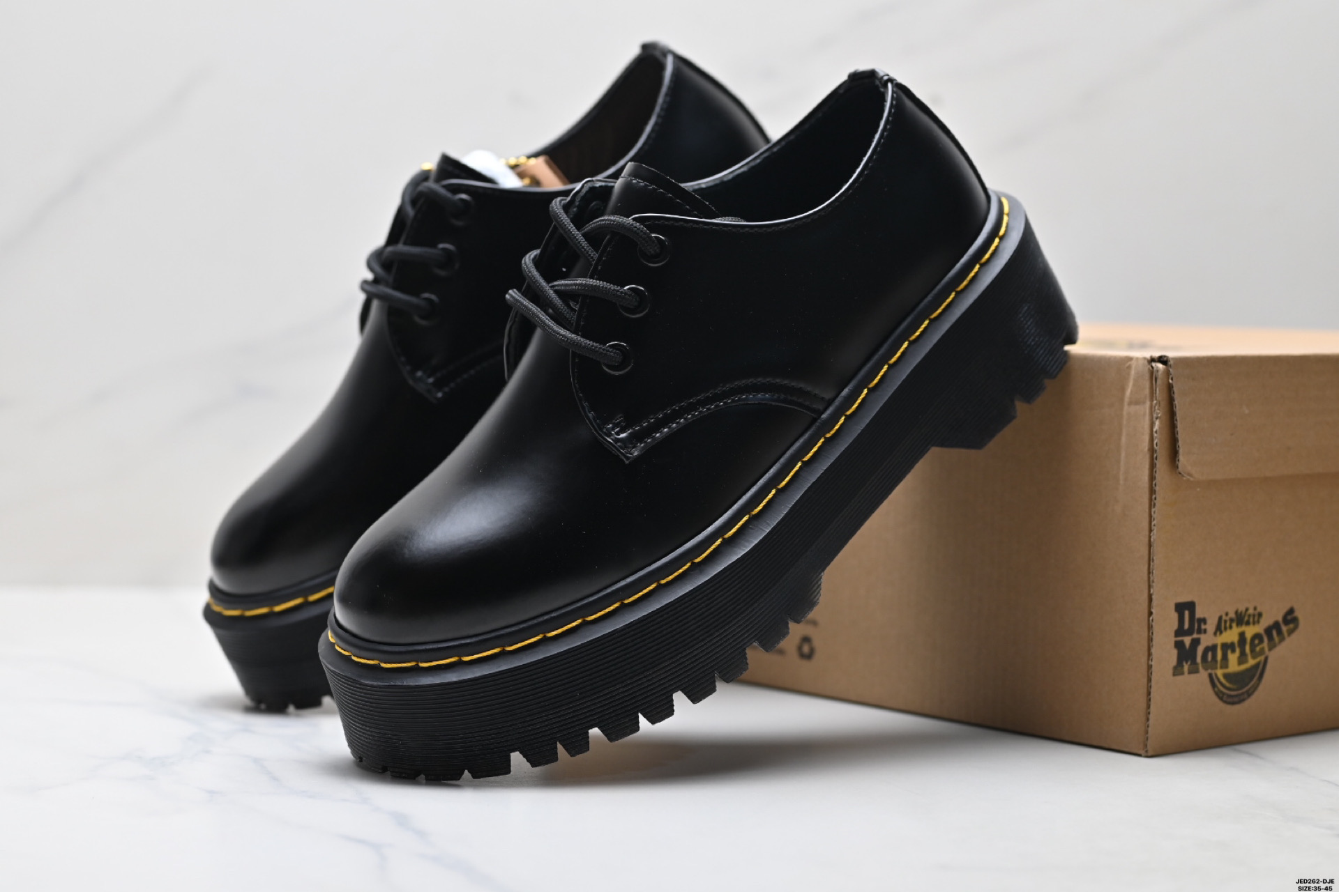 Dr.Martens马丁 1461 Quad 皮革 复古百搭 舒适简约 低帮休闲皮鞋 R11822202