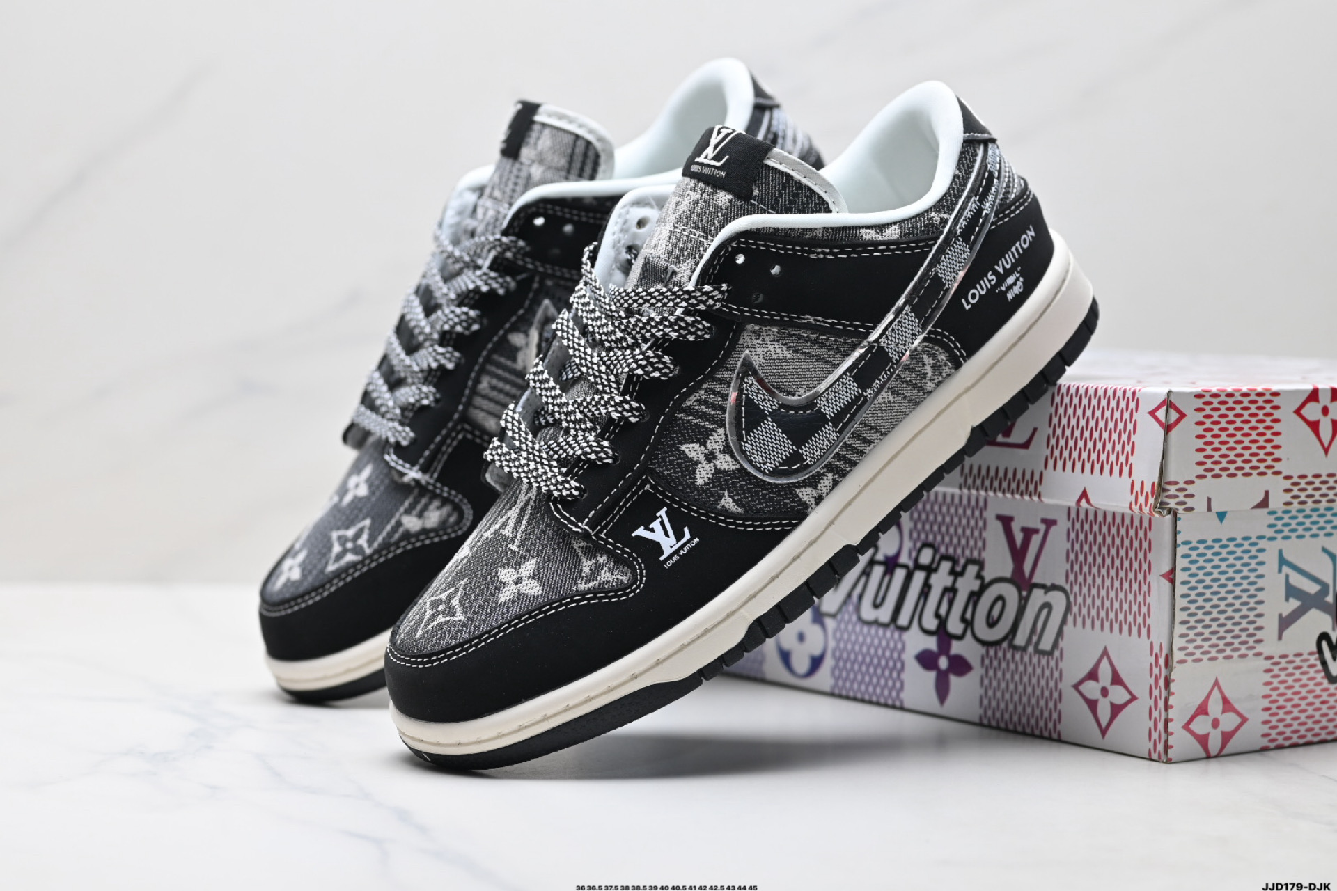 Nike Dunk Low Retro x Louis Vuitton Personalizadas Zapatillas Casuales Hombre Mujer 9 i1760371505279 4807 0 7