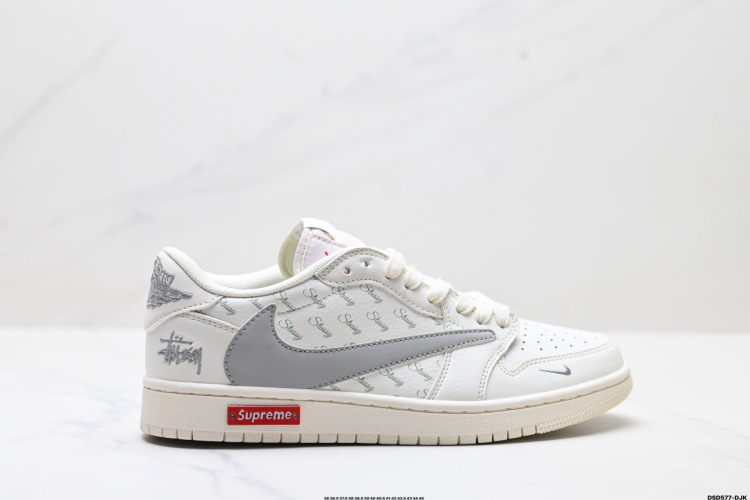 Nike Air Jordan 1 Low x Stussy x Supreme - שילוב אגדי של סגנון ונוחות 1 Nike Air Jordan 1 Low x Stussy x Supreme – שילוב אגדי של סגנון ונוחות