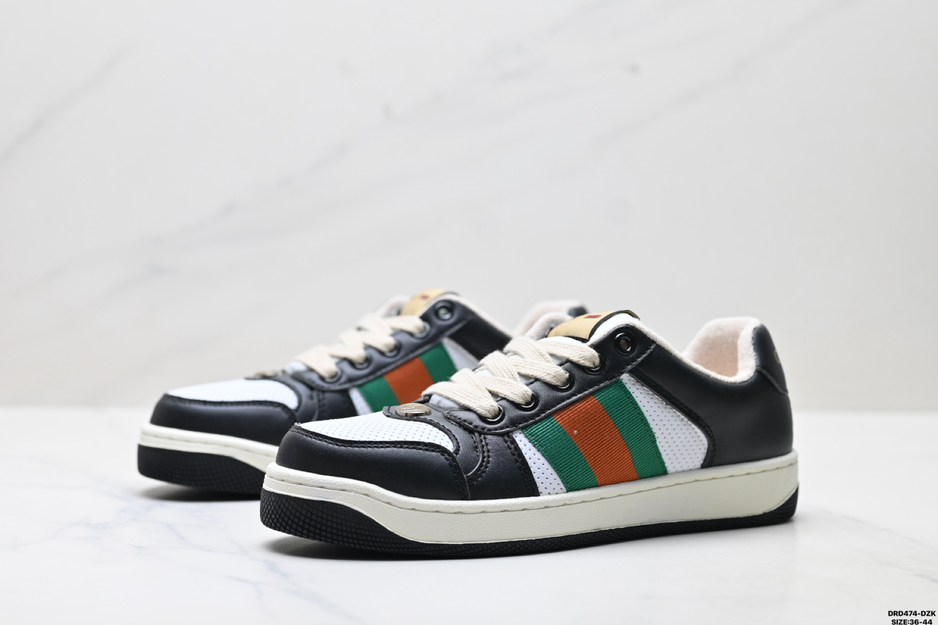 💰130
真标✅Gucci Distressed Screener sneaker 怀旧版 原版做旧 古驰小脏鞋系列   
尺码:36-44
ID:DRD474-DZK