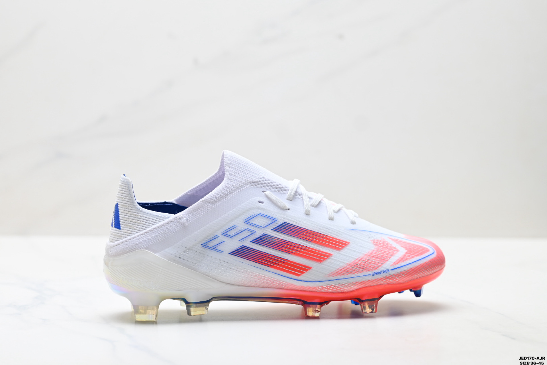 💰140
公司级✅Adidas F50 ELITE 阿迪达斯 舒适百搭 防滑耐磨包裹性 足球鞋
该鞋款具备出众回弹缓震性能 助你在比赛中掌控配速和节奏 缔造出色比赛表现 
抓地设计搭配匠心鞋钉 助你在快速切入时轻松急停 鞋款采用合成材质 柔韧灵活 提供有力支撑和出色的触球感
货号:IE1203
尺码:36-45
ID:JED170-AJR