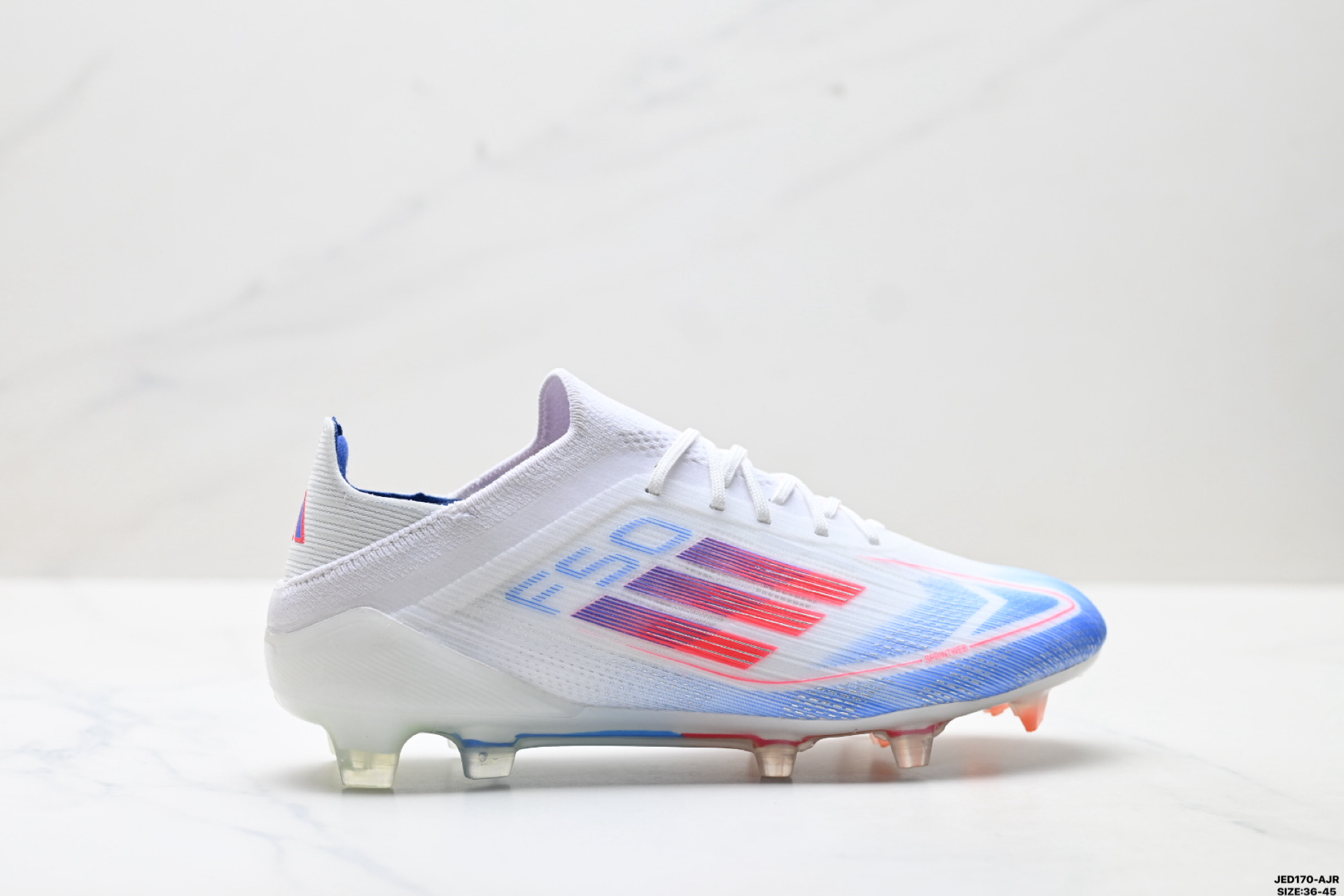 💰140
公司级✅Adidas F50 ELITE 阿迪达斯 舒适百搭 防滑耐磨包裹性 足球鞋
该鞋款具备出众回弹缓震性能 助你在比赛中掌控配速和节奏 缔造出色比赛表现 
抓地设计搭配匠心鞋钉 助你在快速切入时轻松急停 鞋款采用合成材质 柔韧灵活 提供有力支撑和出色的触球感
货号:IE1203
尺码:36-45
ID:JED170-AJR