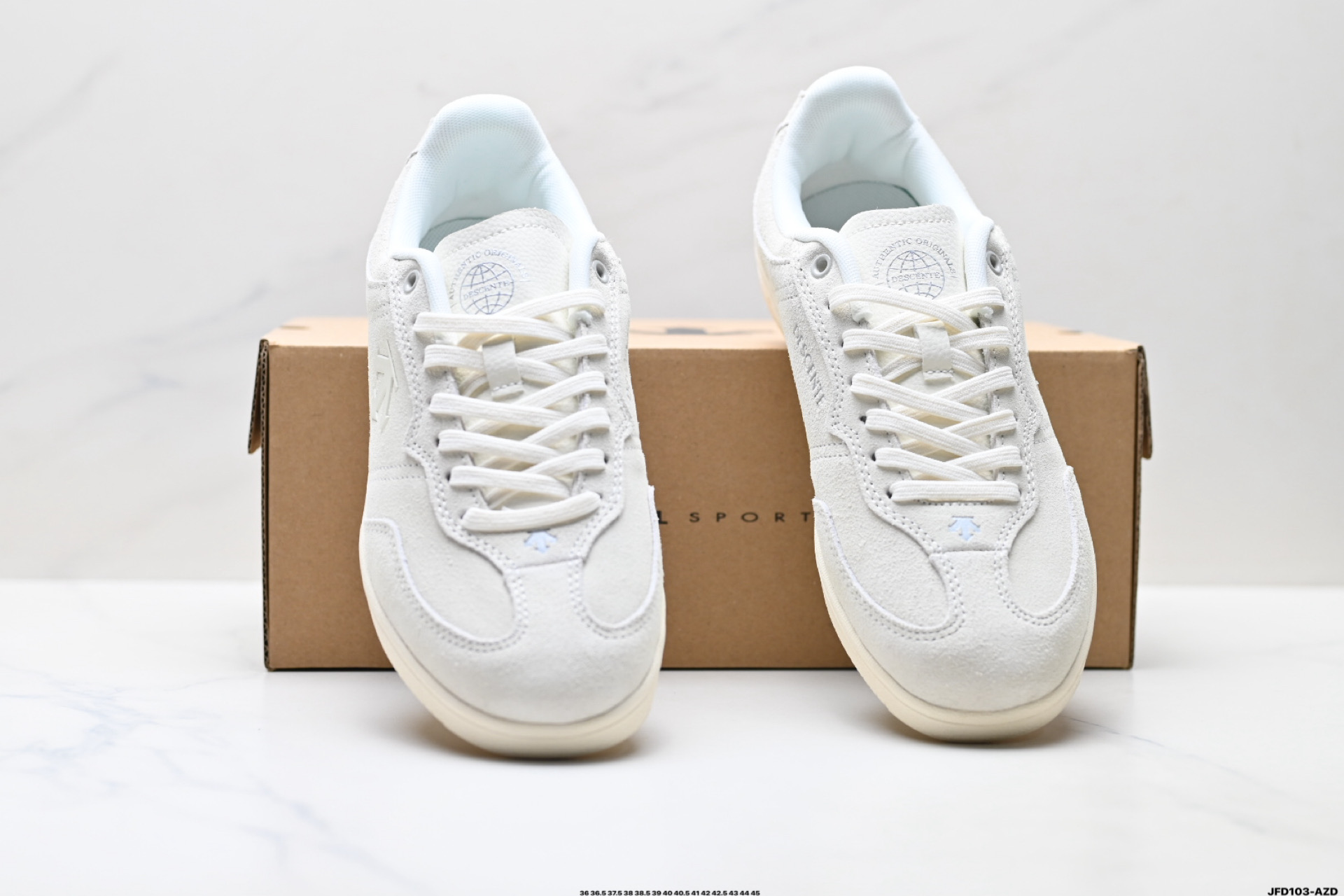 190 迪桑特DESCENTE EDGE COURT RETRO 复古轻质 耐磨低帮板鞋 SP363LSN82