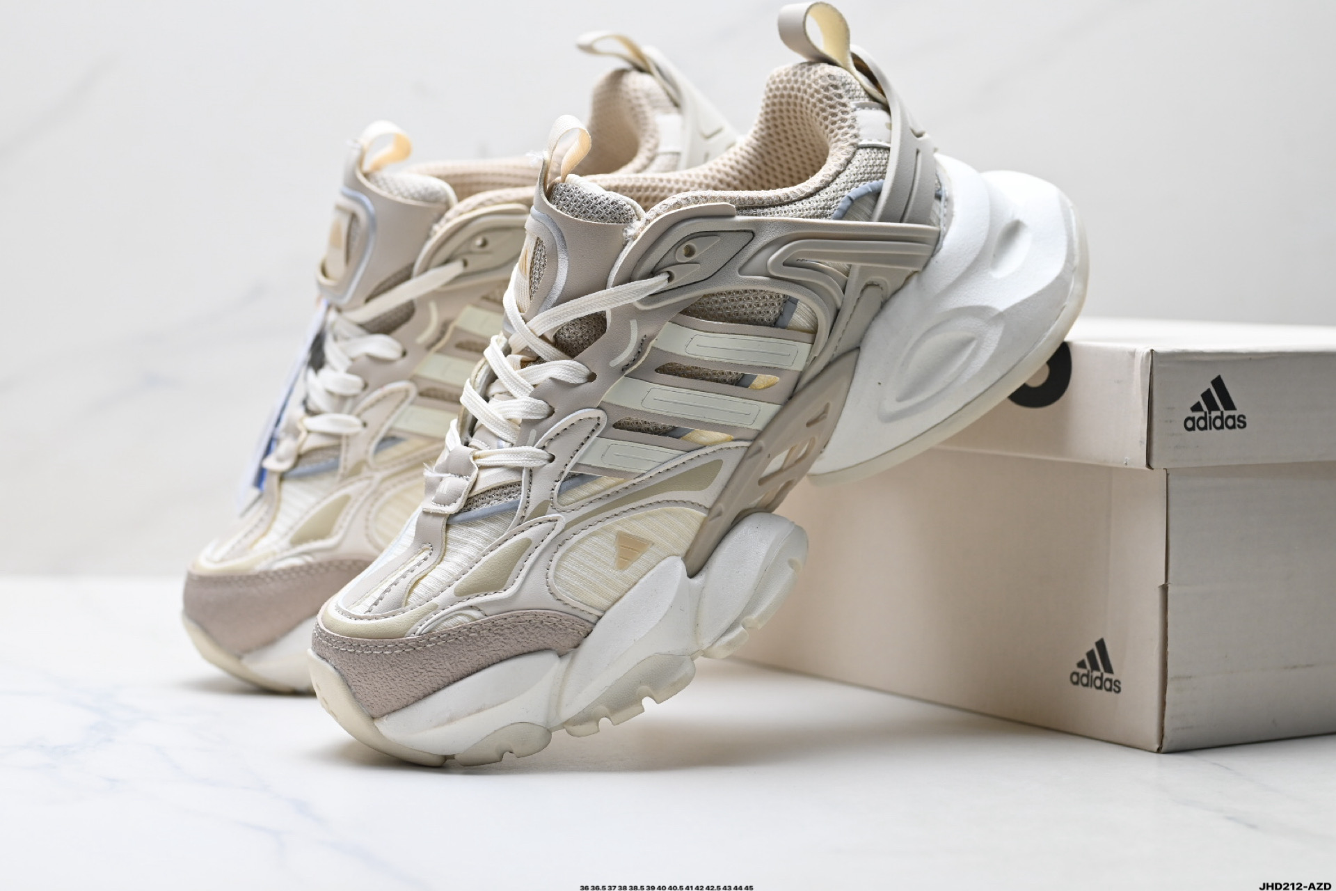 Adidas XLG RUNNER DELUXE系列阿迪达斯 低帮增高复古中性休闲运动老爹鞋 IH7802