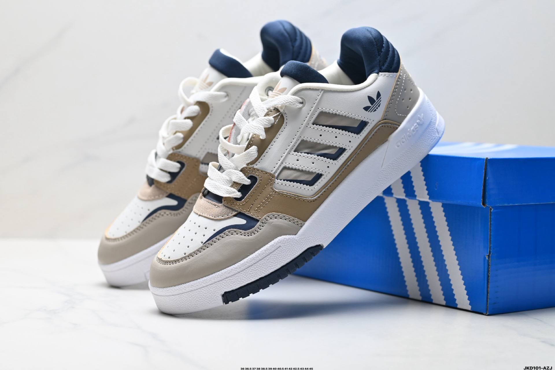 Adidas Originals Drop Step 42 Low 2 阿迪达斯 皮革系带 防滑耐磨 低帮板鞋 IG4332