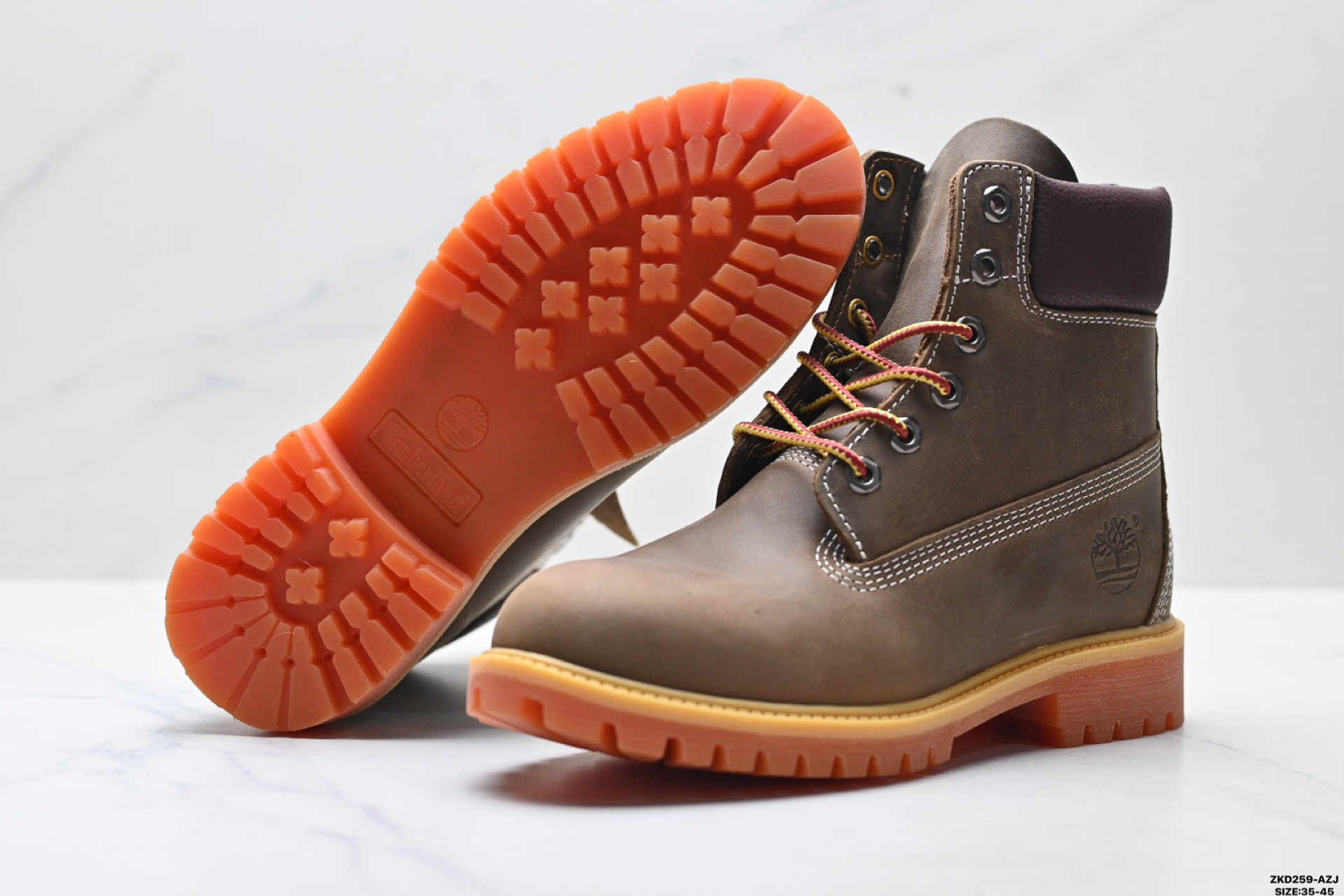 Timberland添柏岚 Premium 皮革 耐磨增高舒适 高筒户外靴 TB 010061 713