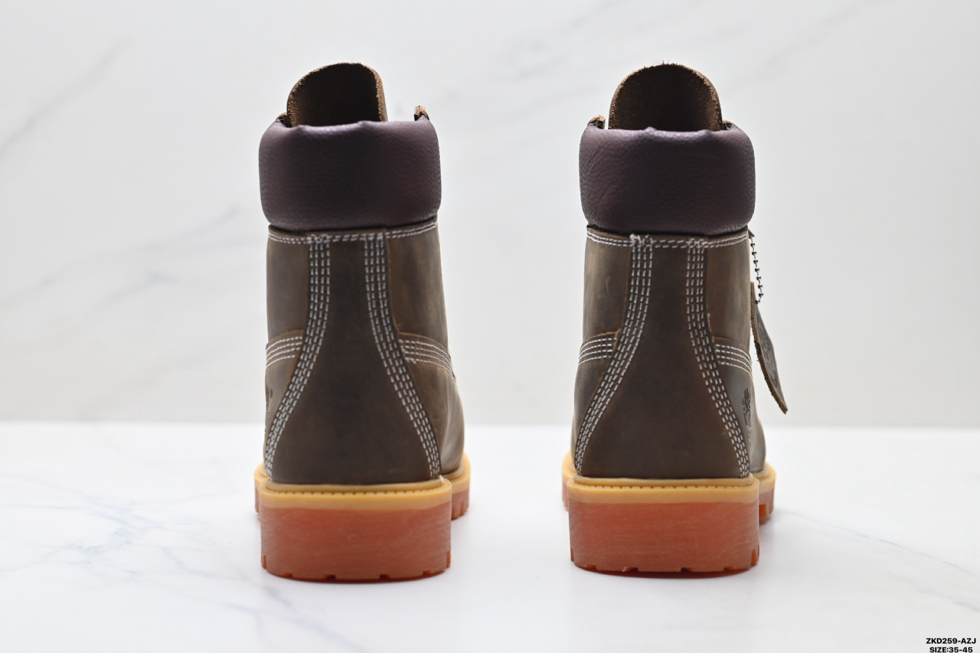 Timberland添柏岚 Premium 皮革 耐磨增高舒适 高筒户外靴 TB 010061 713