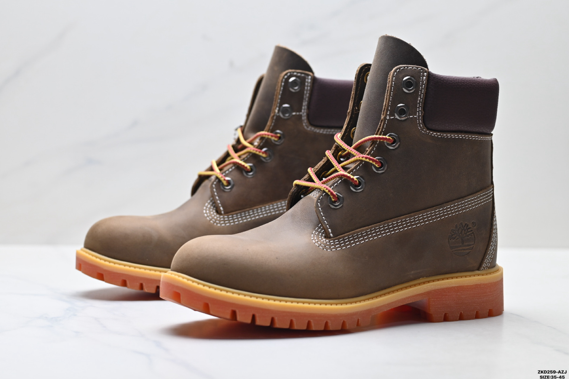 Timberland添柏岚 Premium 皮革 耐磨增高舒适 高筒户外靴 TB 010061 713
