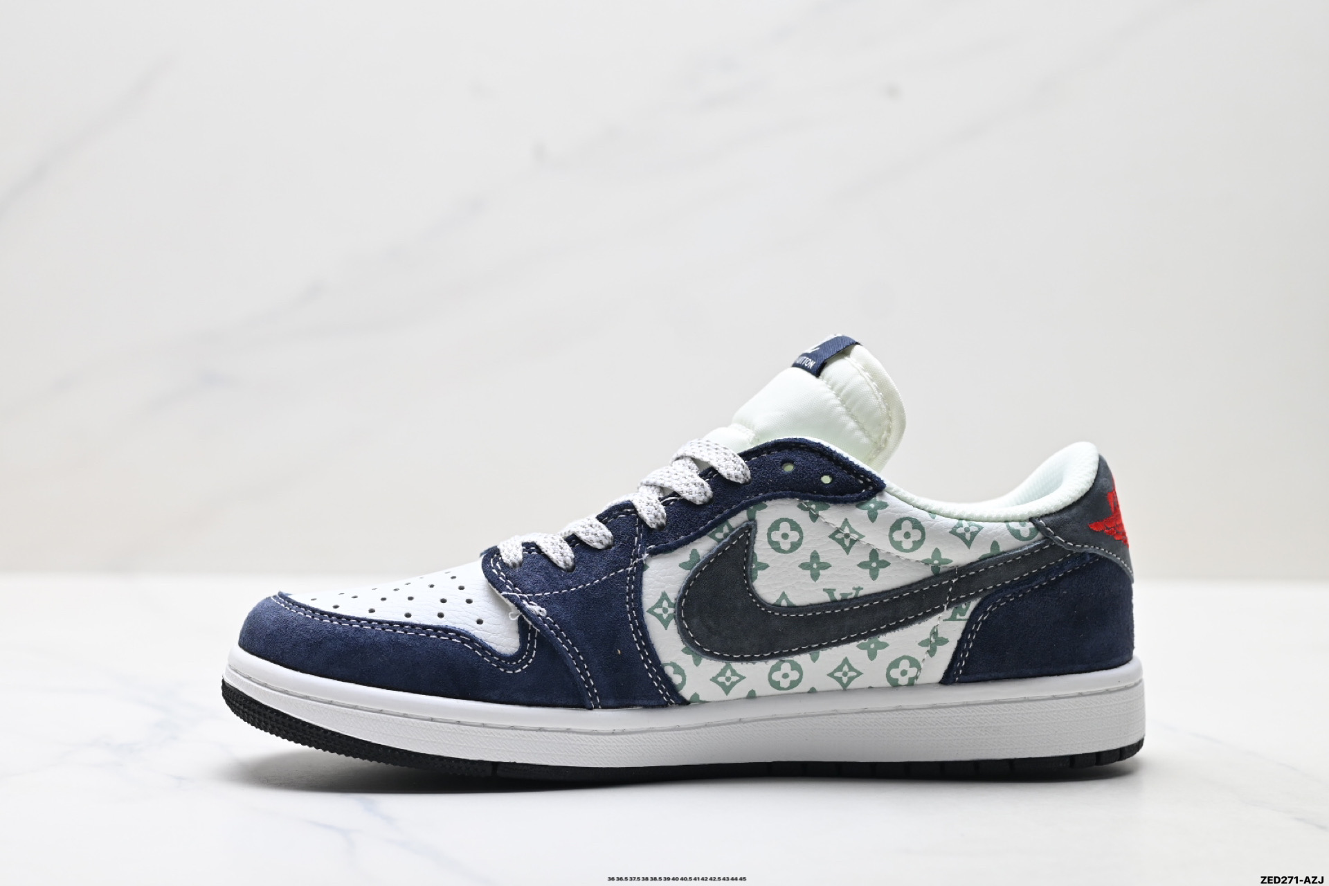 Nike Air Jordan 1 x Travis Scott AJ1倒勾 乔一倒钩 ‘DIY’定制 耐克 低帮文化篮球鞋 BZ5899-034