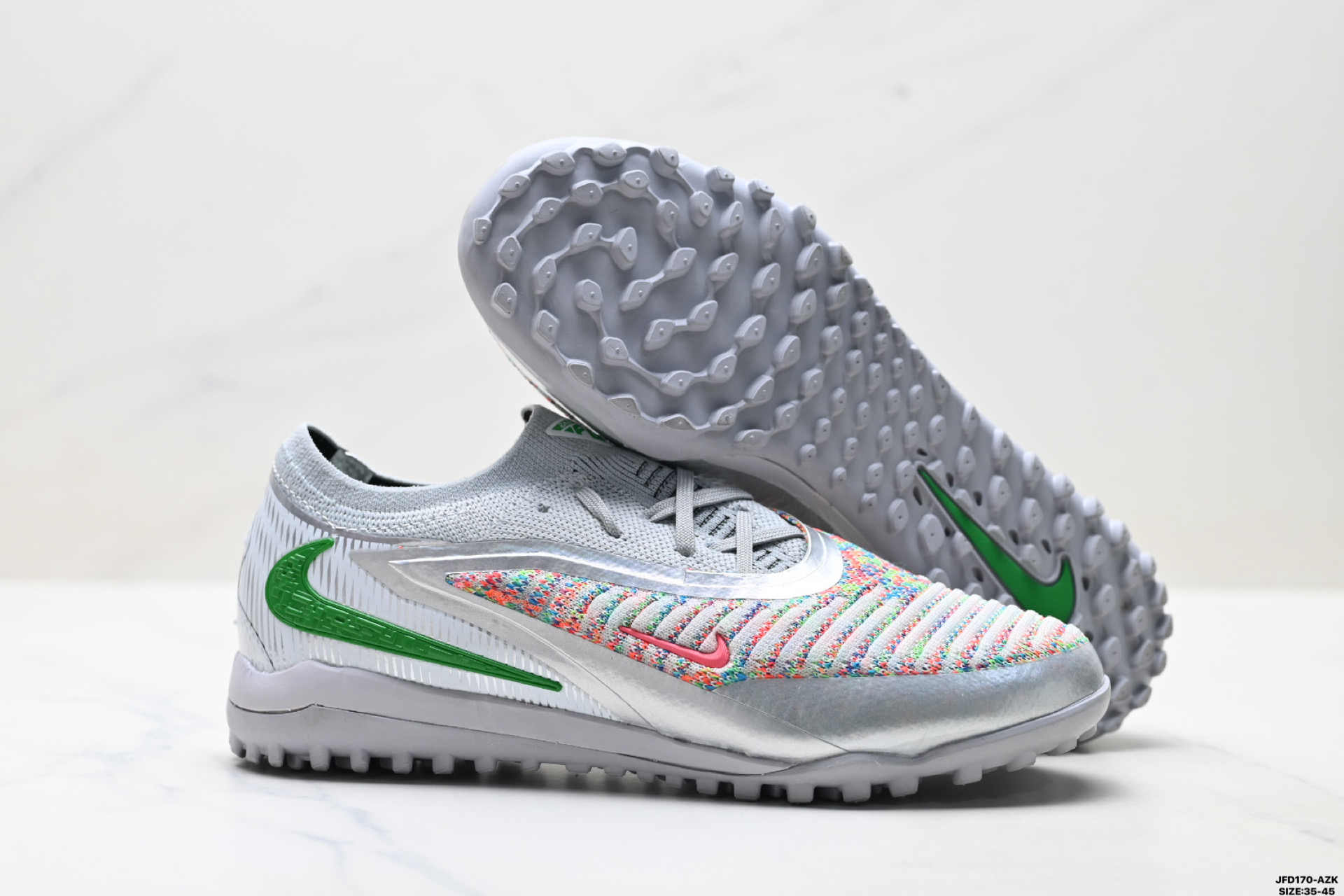 Nike Phantom 6 舒适耐磨 TF 胶质碎钉 耐克 足球鞋 HQ2327-400