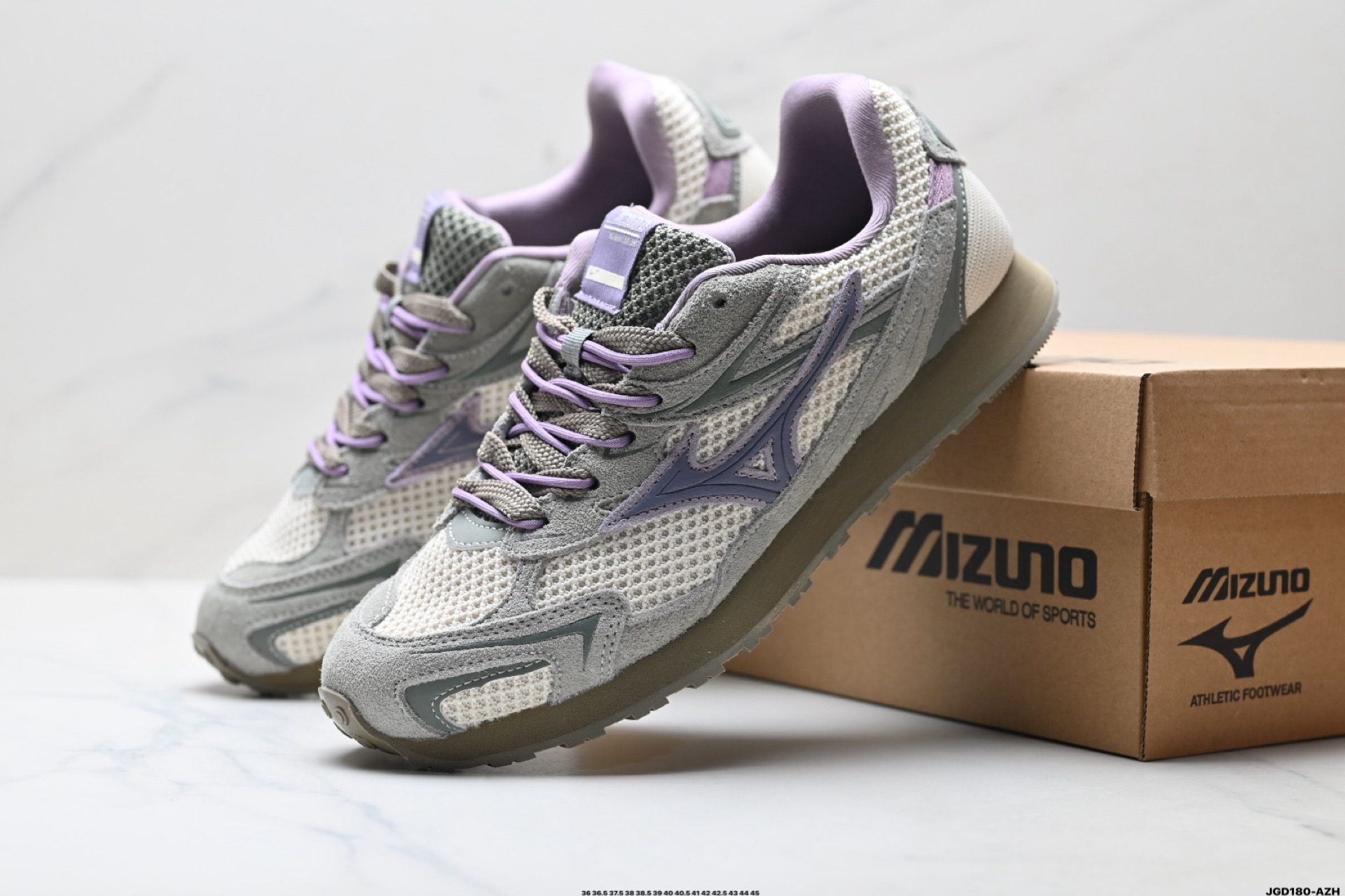 200 Mizuno美津浓 LG 60S 2K 舒适百搭 做旧设计 德训 薄底防滑耐磨 低帮休闲鞋 D1GH24