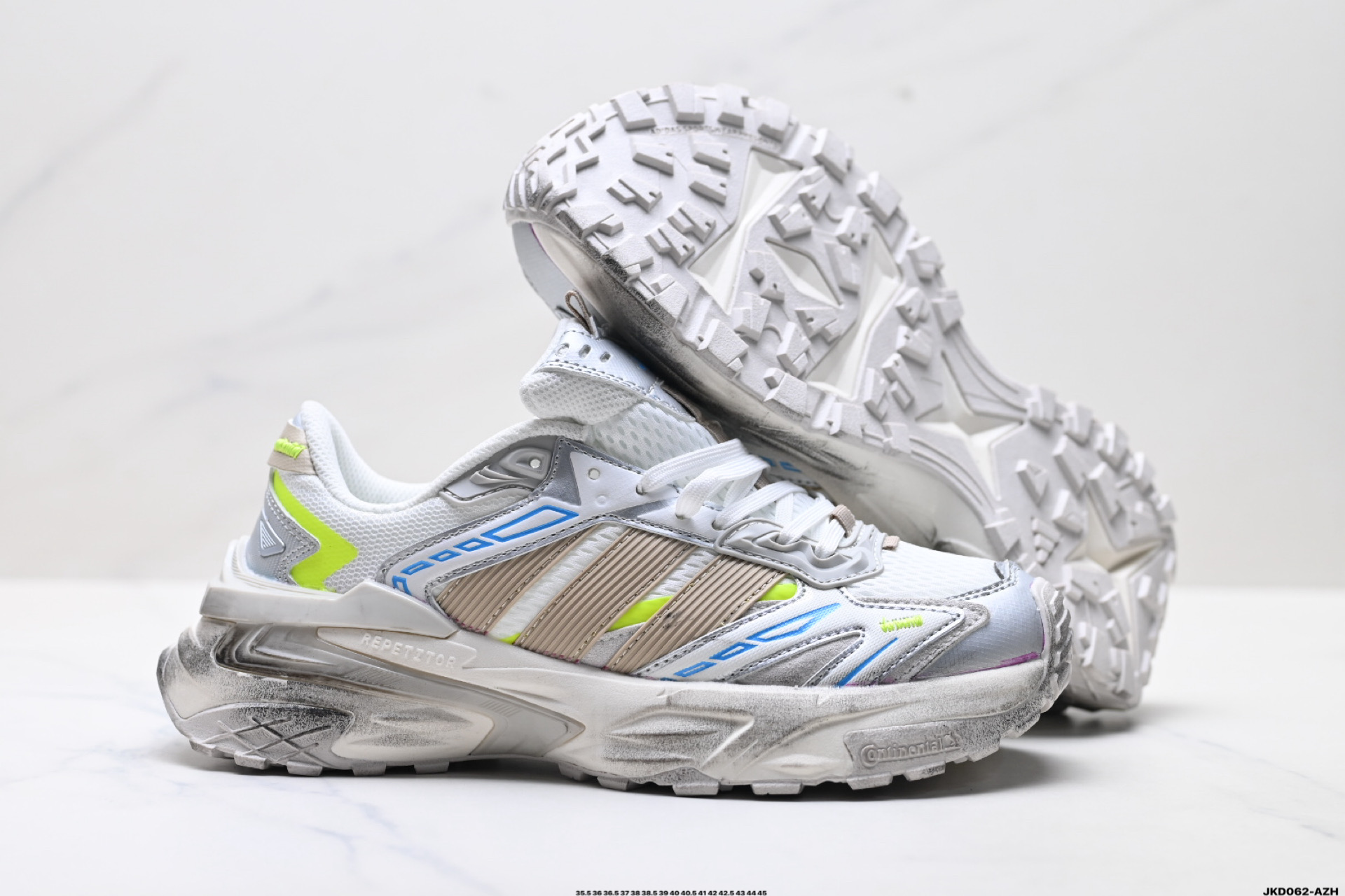 公司级✅Adidas XLG STORM EDGE 阿迪达斯 舒适 防滑 老爹鞋 鞋面由轻薄透气的网布制成 提供卓越的空气流通性能 中底使用品牌独有的Bounce缓震技术 帮助减少地面对关节的冲击力 提升整体的舒适性 鞋子的设计风格简约大气 同时兼顾功能性和美感 适用于各种场景 货号:JQ4085 ID:JKD062-AZH