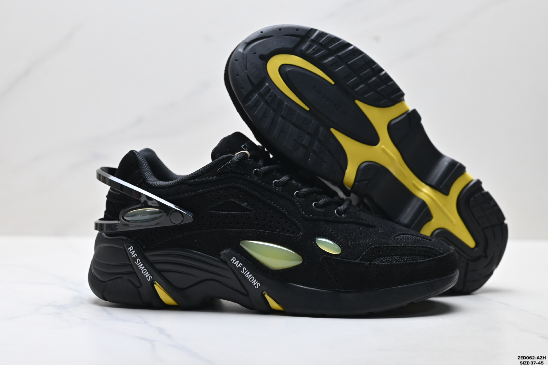 280 RAF SIMONS CYLON-21 潮流运动 织物皮革 圆头系带 低帮休闲鞋 HR740008L-0003