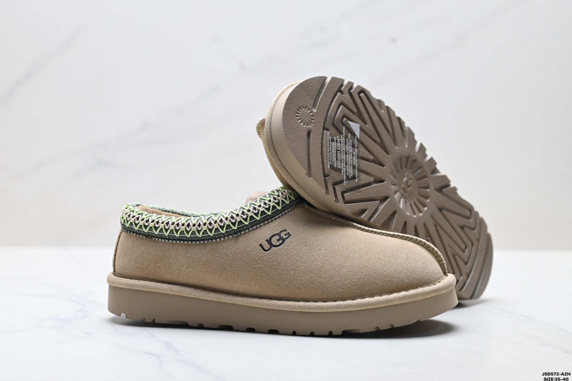 220 UGG TAZZ 舒适柔软时尚 耐磨增高保暖 民族风一脚蹬保暖雪地靴